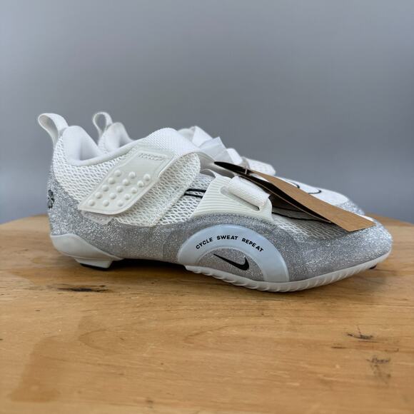 Nike SuperRep Cycle 2 NN Womens Size 7.5 Premium White Platinum FZ2117-100 - Picture 1 of 10